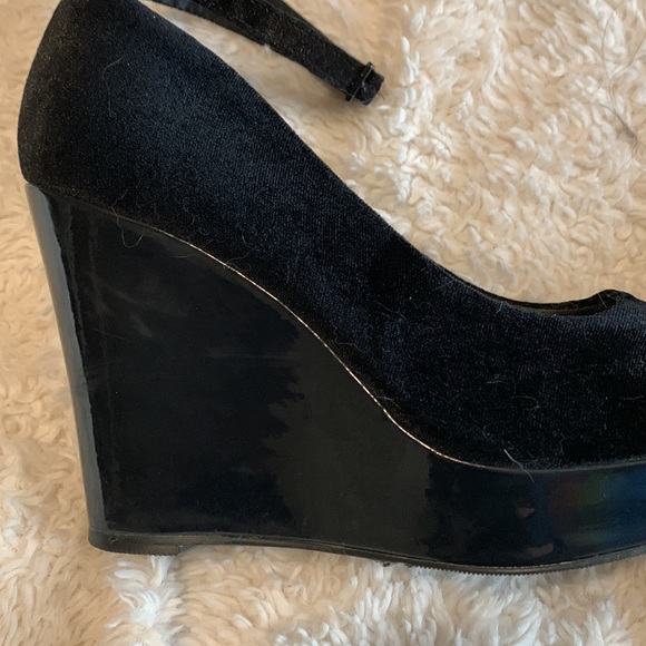Velvet wedges - Picture 3 of 4